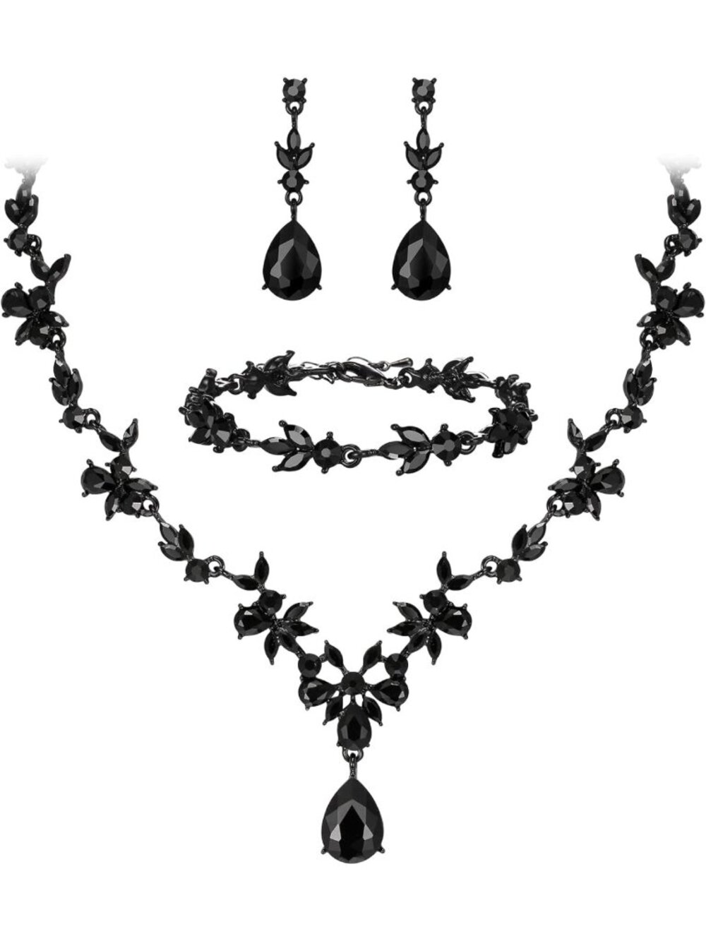 Stunning Crystal Wedding Jewelry Set for Women | Elegant Bridal Accessories